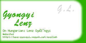 gyongyi lenz business card